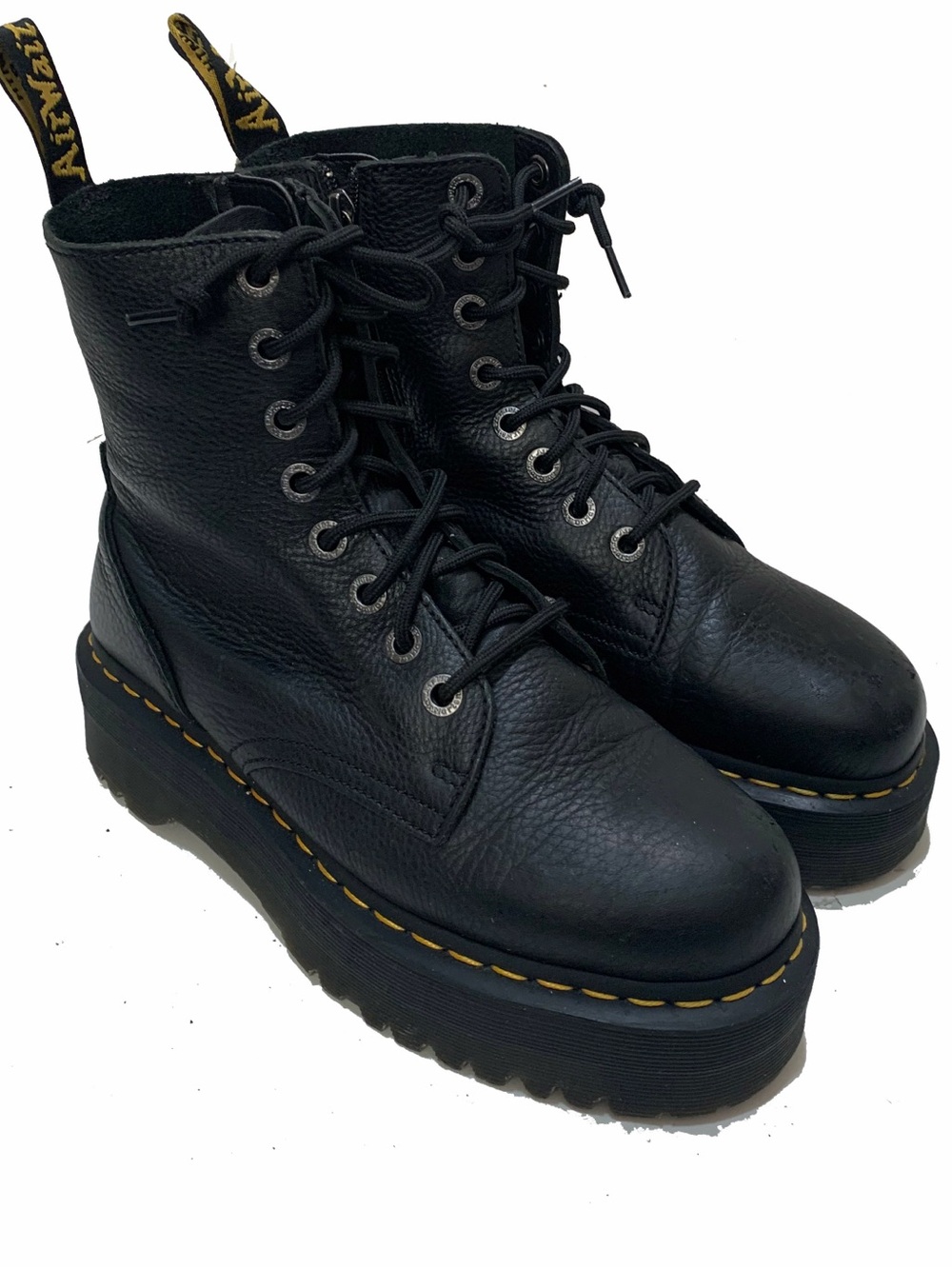 Dr. Martens Women's Jadon III Pisa Leather Platform Boots